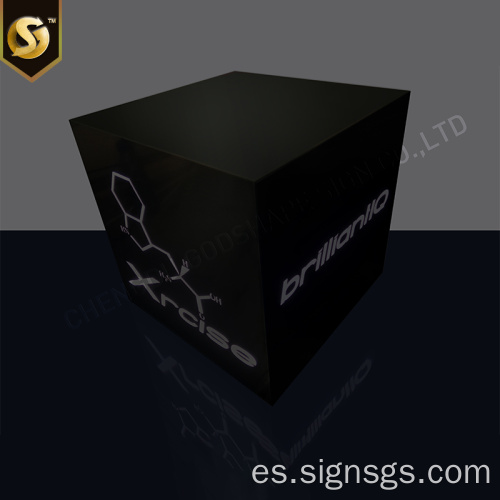 Caja de luz de metal personalizada súper fina publicitaria